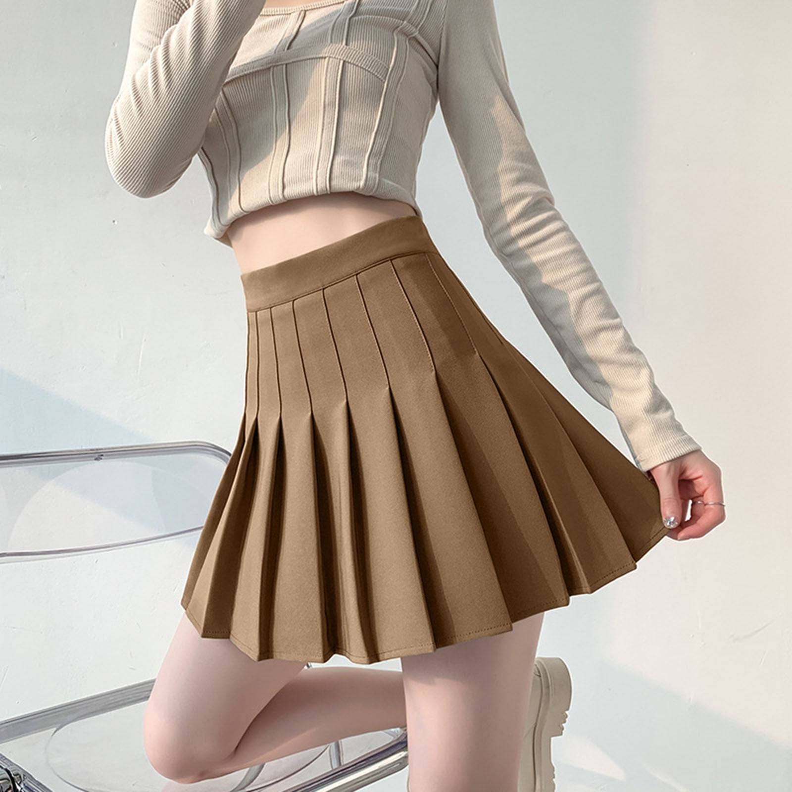 Pleated Basic Skirt by Pleats Please Issey Miyake- La Garçonne